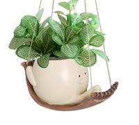 Lembeauty Cache Pot en Forme De Visage | Pot De Fleur en Forme De Tête en Résine pour Fleurs Suspendues | Cache Pot Moderne pour Jardin/Chambre/École/Maison