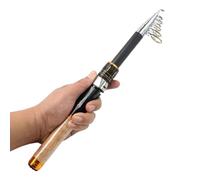Lembeauty Canne à pêche télescopique pour pêche à la truite, équipement de pêche portable avec confort de lancer pour eau salée, rivière, lac, rive, bateau, kayak, pont, pêcheur, voyage