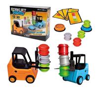 Lembeauty Engineer Forklift Transport Game | Jeu D'empilage De Chariots Élévateurs À Fourche | Jeux De Société Interactifs Jouet D'appariement Parents-enf-Ants pour L'éducation Précoce