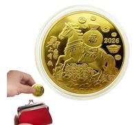 Lembeauty Pièce Vintage - Cheval Décoration Numismatique | Collection Année du Cheval à Exposer Idée Cadeau Décoration Maison pour Femmes Collectionneur Souvenir