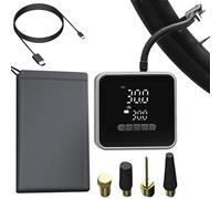 Lembeauty Pompe à Air pour Pneus de Voiture,Compresseur D'Air Électrique Pour Voiture - Gonfleur Automatique Électrique Rechargeable avec Écran d Affichage en Temps Réel pour Voyage Voitures Camions