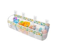 Lembeauty Rangement de Jouets pour Baignoire - Organisateur de Jouets de Bain Bébé Filet Dinosaure Grande Taille | Sac À Séchage Rapide Avec 4 Crochets Pour Piscine Intérieur Douche Plage Chambre D'