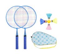 Lembeauty Raquettes Volant Enfant,Set Badminton de Jardin - Raquette Ergonomique Équipement Sportif Complet pour S'amuser en Famille ou Entre Amis