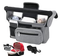 Lembeauty Sac de rangement pour poussette, organisateur de sac pour poussette | Attache de sac de poussette résistante à l'eau Sac de poussette pour bébé,Pochette de poussette Portable, sac