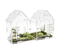 Lembeauty Terrarium d'araignée sauteuse | Terrarium transparent pour reptiles, enclos d'aération - Pour araignées, grenouilles, geckos, scorpions, orpions de Dieu, maison, bureau