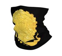 L'Emblème d'or De L'Angola Unisexe Echarpe Tête Pirate Unique Headwrap Multi-Usage Décoration Faciale pour Sports Yoga Escalade