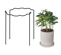 LEMCC Lot de 4 supports pour plantes - 20 x 35 cm - Demi-ronds - En métal - Pour plantes grimpantes et légumes