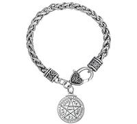 Lemegeton Bracelet talisman pour l'amour avec pendentif pentacle Tetragrammaton sceau de Solomon.