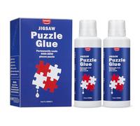 Lemeitu Colle pour puzzle de 240 ml avec tête d'éponge, séchage rapide, colle de puzzle lumineuse et soluble dans l'eau, convient pour 2000 à 5000 pièces, colle de puzzle pour cadre, accessoires de