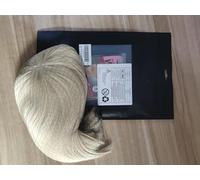 LEMEIZ White Blonde Short Wig with Fringe, Synthetic Hair Silver Blonde Short Bob Wig 10 inch LEMEIZ-200