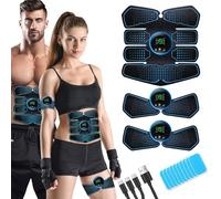 LEMENG Electrostimulateur Musculaire, Ceinture Abdominale Electrostimulation, Stimulateur Musculaire Electrique, 8 Modes 19 Niveaux, EMS Abdominales Cinturón Femme Homme pour Abdomen/Bras/Jambes