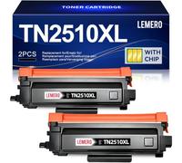 LEMERO TN2510XL Toner MFC-l2800dw MFC-l2827dw Noir 3000 Pages 2 par Pack