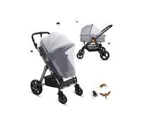 LEMESO Moustiquaire Poussette Universelle pour Landau, Auto-siège, Lit Parapluie, Protection Anti-insectes pour Bébés, Enfants