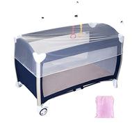 LEMESO Moustiquaire Protection Anti-Insectes Universelle pour Landau, Auto-siège, Lit Parapluie, Moustiquaire Poussette Universelle pour Bébés, Enfants-Taille L