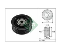 Lemförder 532 1075 10 Déviation Rôle de Chef File Courroie pour Renault Nissan