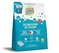 Lemi Shine Lot de 65 dosettes de détergent naturel pour lave-vaisselle avec pochette de nettoyage pour lave-vaisselle - Fournitures de nettoyage écologiques - 901,5 g