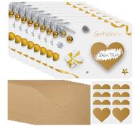 Lemicin Carte cadeau à gratter pour Noël Cartes cadeaux - 8 cartes à remplir soi-même Cartes à gratter à personnaliser Petites cartes cadeaux pour les cadeaux d'anniversaire et de Noël
