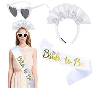LEMIEDUT Bandeau de Mariée, Bride Voile, Enterrement Vie de Jeune Fille, Bride Couronne, Accessoires Bride, Voile de Mariée Bride, Voile Mariée Enterrement, Enterrement De vie De Jeune Fille Evjf