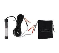 Lémière de pêche Submersible à LED 15W Vert Vif d'attracteur de Poisson sous-Marin Brillant avec Un câble de 16,4 Pieds pour la pêche à la Glace Kayak Dock de canoë