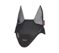LeMieux Air-Tek Capuche en maille - Oreilles de mouche pour l'équitation - Maille légère - Noir - Taille L