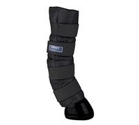 LeMieux Arctic Ice Paire de bottes pour cheval avec effet rafraîchissant et sangles élastiques flexibles pour pattes avant ou arrière Noir Taille unique