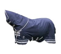 LeMieux Arika Storm-Tek Couverture de pluie 100 g - 1200D - Col amovible inclus - Bleu marine - 190,5 cm