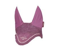 LeMieux Bonnet d'oreille classique avec oreilles en lycra doux - Crochet en tricot serré - Masque d'équitation confortable - Protection contre les mouches - Mauve - Taille L