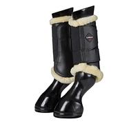 LeMieux Bottes pour cheval à bordure en polaire - Équipement de protection et équipement d'entraînement - Bottes équines, enveloppements et accessoires (noir naturel/M)