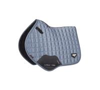 LeMieux Classic Satin Close Contact Square Ice Blue Tapis de Selle Unisexe, Carré Classique Loire Bleu Glace, L
