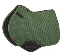 LeMieux Close Contact Tapis de Selle carré en Daim pour Chevaux, équipement et Accessoires d'équitation, Vert Chasseur, Taille L