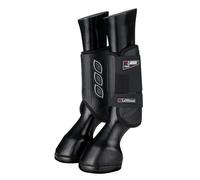 LeMieux Bottes de cheval avant de cross-country - Équipement de protection et équipement d'entraînement - Bottes équines, enveloppements et accessoires, Black Carbon Air Xc, Medium