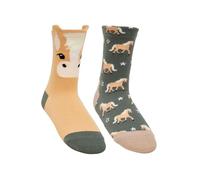 LeMieux Haflinger Lot de 2 paires de chaussettes en coton Motif personnages Romarin