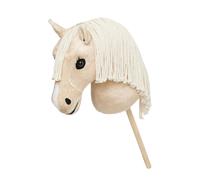 Cavallino giocattolo Hobby Horse Lemieux con testa peluche e bastone modello popcorn taglia unica