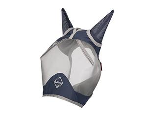 LeMieux Horse Armour Shield Pro Demi-Masque en Bleu Marine - Doublure en Bambou Respirant - Protection UV - Taille L