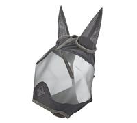 LeMieux Horse ArmourShield Pro Demi-masque anti-mouches avec doublure en bambou doux - Protection UV et maille respirante - Gris - XS