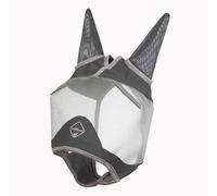 LeMieux Horse ArmourShield Pro Demi-masque anti-mouches avec doublure en bambou doux - Protection UV et maille respirante - Gris - Taille M