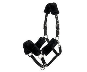 LeMieux Licol confortable pour chevaux - Noir - Doublure en polaire douce, réglable et durable - X Full