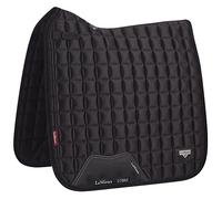 LeMieux Loire Tapis de Selle carré en Satin Classique Noir, Mixte, 5179, Noir, L