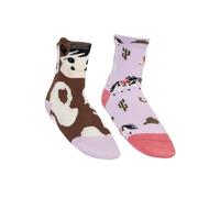 LeMieux Lot de 2 mini chaussettes en coton Motif poney Lilas