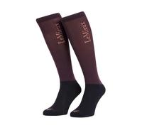LeMieux Lot de 2 paires de chaussettes de compétition - Damson