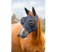 LeMieux Masque complet anti-insectes - Masque anti-mouches - Protection UV - À enfiler - Respirant - Cache-nez - Bleu marine - Taille XXXL