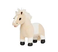 LeMieux Poney jouet - Citron - Camion / Sac de transport stable - Pass de poney - crinière moelleuse et queue tressée - Convient aux enfants de 3 ans - Citron et skewbald blanc