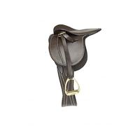 LeMieux Selle de poney en cuir fin marron à partir de 8 ans