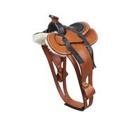 LeMieux Toy Pony Selle Western - Jouet éducatif - 3 ans + - Cuir brun clair