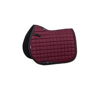 LeMieux Tapis de selle carré avec strass - Tapis de selle pour chevaux - Équipement et accessoires d'équitation - Bordeaux - Taille L