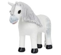 LeMieux Toy Pony - Coco Bongo Champion Show Pony - Homme et Queue à carreaux Gris - Sabots verni - Camion réversible / Sac de transport stable - 3 ans et + - Afficher Poney Blanc - Taille unique