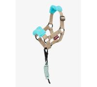 LeMieux Toy Pony Vogue Licol et longe - À partir de 3 ans - Muserolle rembourrée en polaire - Sangle réglable - Lavable en machine - Bleu azur - Taille unique