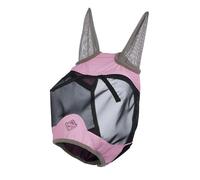 LeMieux Visor-Tek Demi-masque anti-mouches - Maille UV noire respirante - Bandes de doublure douce - Fondant - Taille S