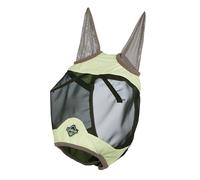 LeMieux Visor-Tek Demi-masque anti-mouches - Maille UV noire respirante - Bandes de doublure douce - Macaron - Taille M