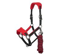 LeMieux Vogue Fleece Headcollar & Rope Chilli Licol Unisexe, Poney